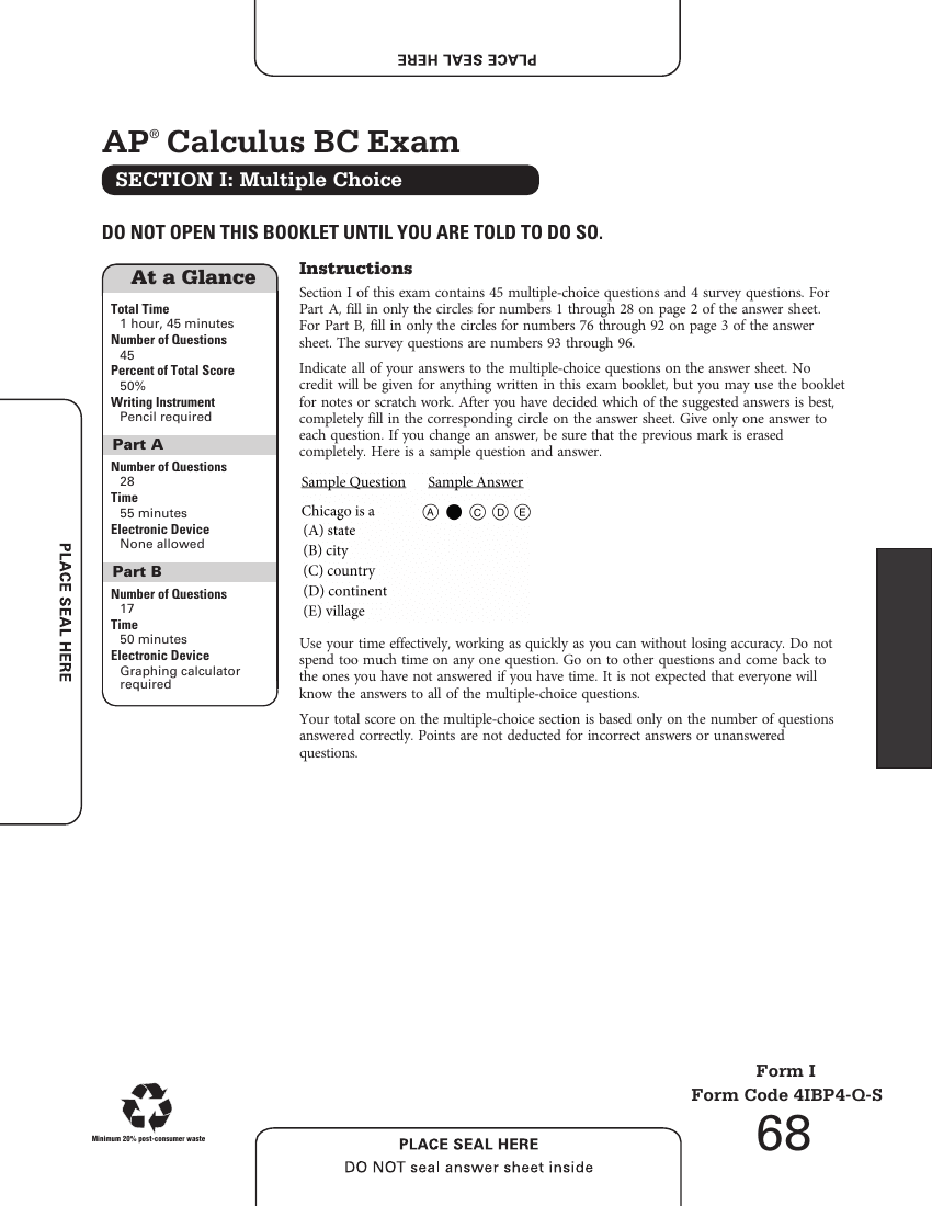 Section 1 cover