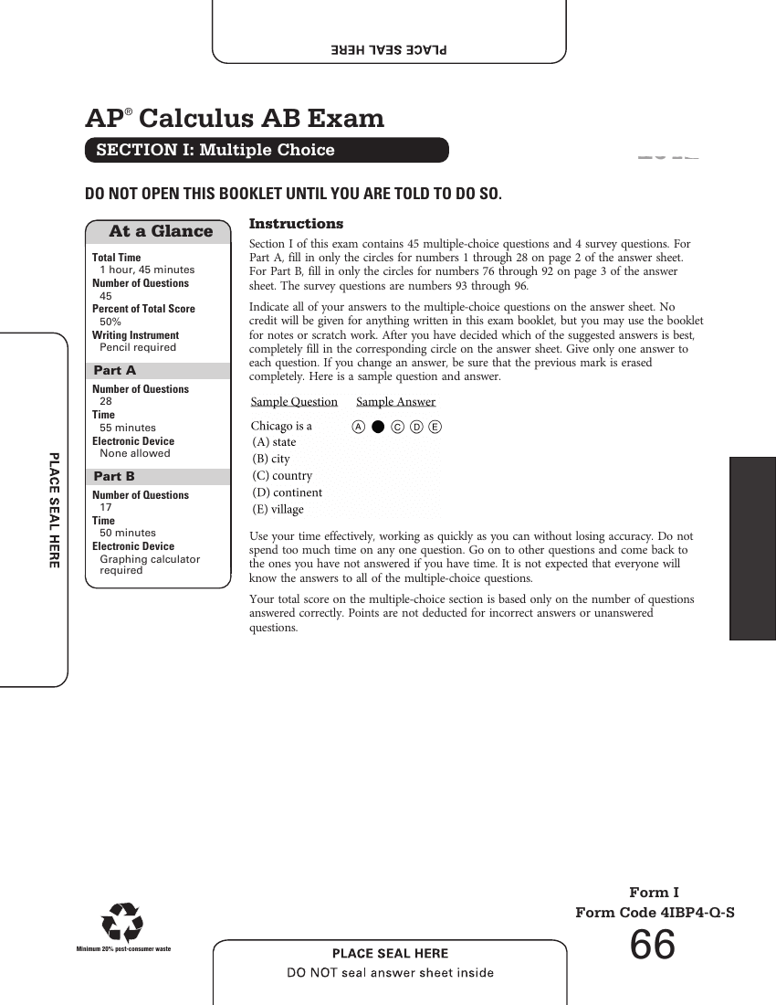 Section 1 cover